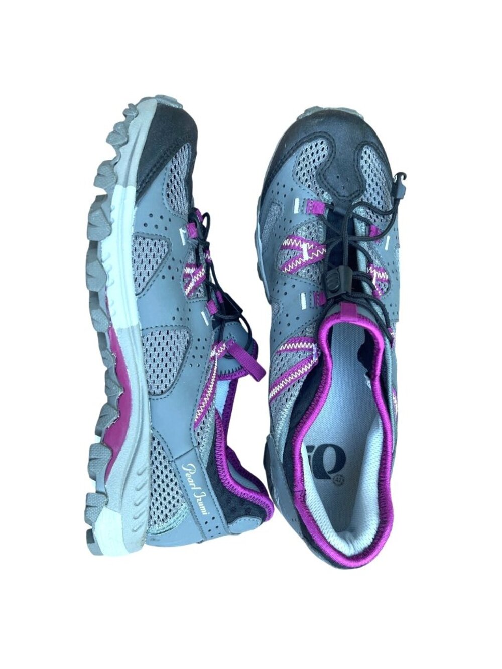 Pearl Izumi Women's Hybrid Cycling Shoe X-Alp Drift II Gray Purple 9.5 D EUR 42